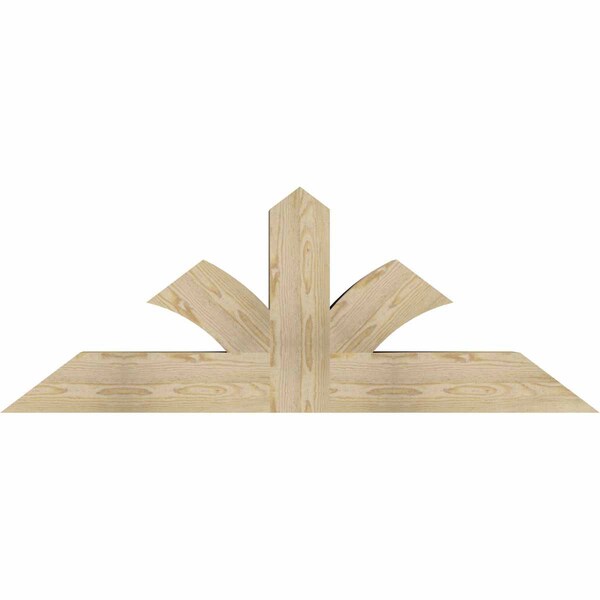 Ekena Millwork Richland Rough Sawn Timber Gable Bracket, Douglas Fir, 60"W x 22"H x 6"D x 6"F, 9/12 Pitch GBW060X22X0606RIC00RDF - main